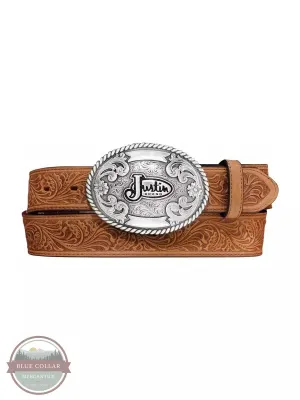 242CG Floral Leather Trophy Belt