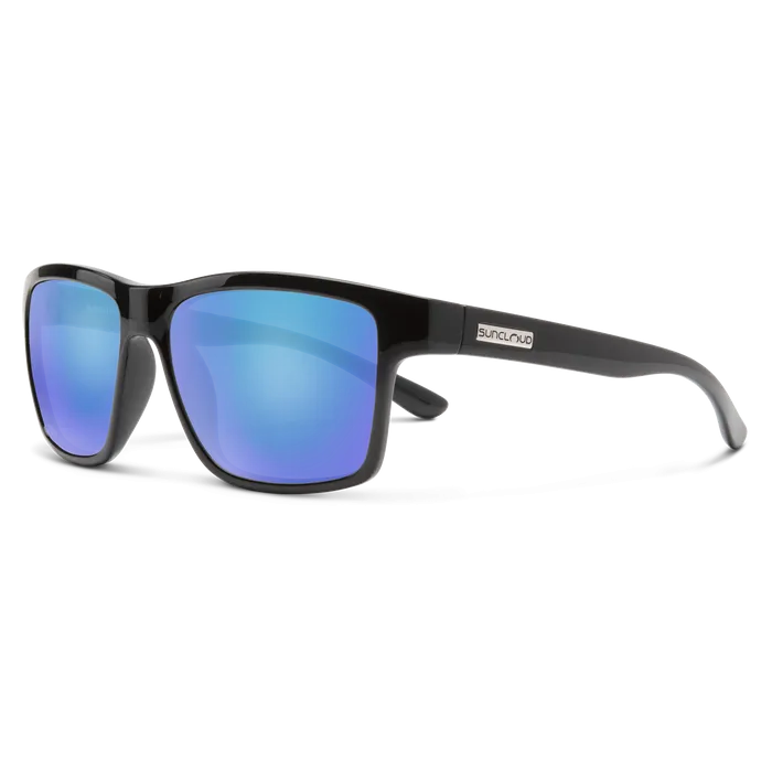 A-Team Black/Polarized Blue Mirror