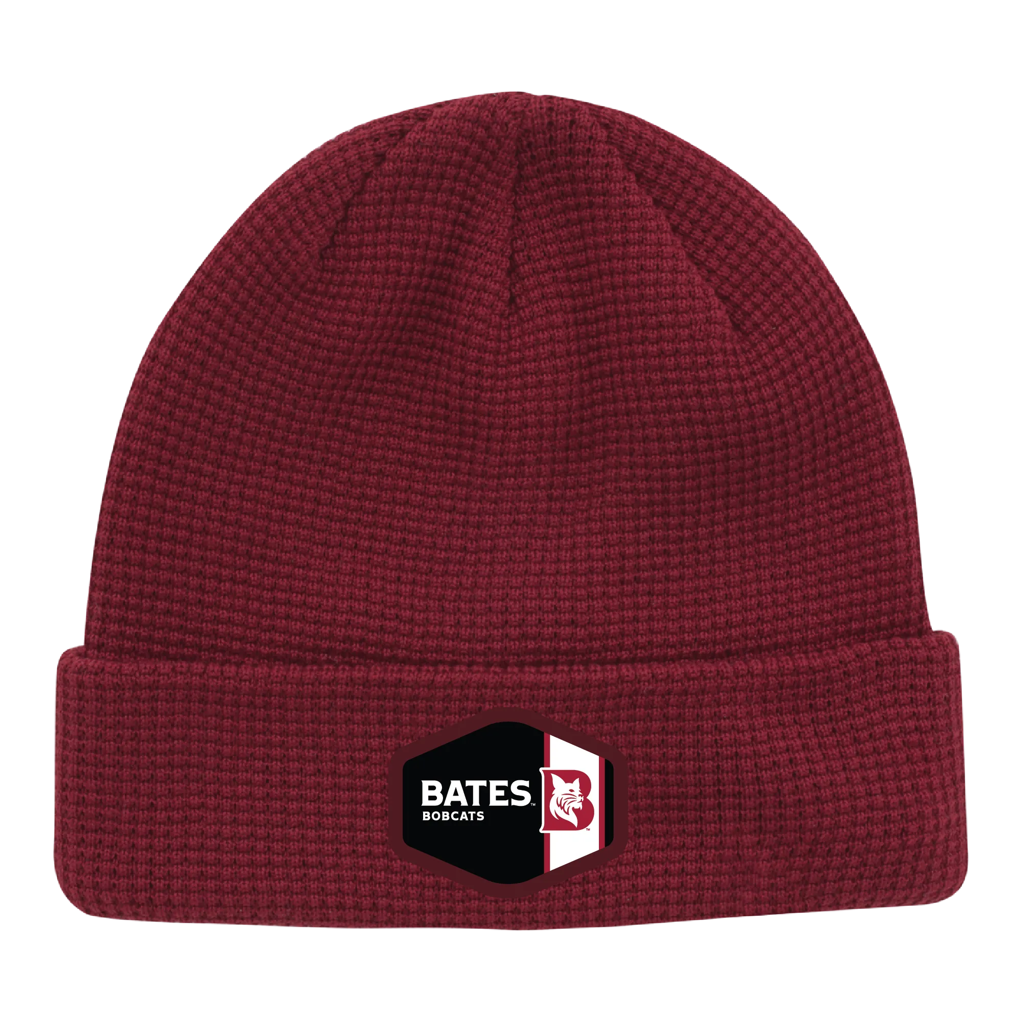 Ahead, Bates Branded Waffle Knit Beanie