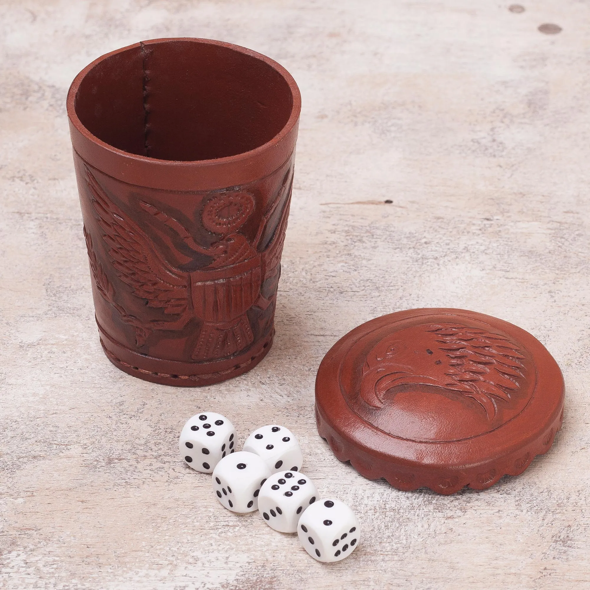 American Patriot Dice Cup & Dice Set