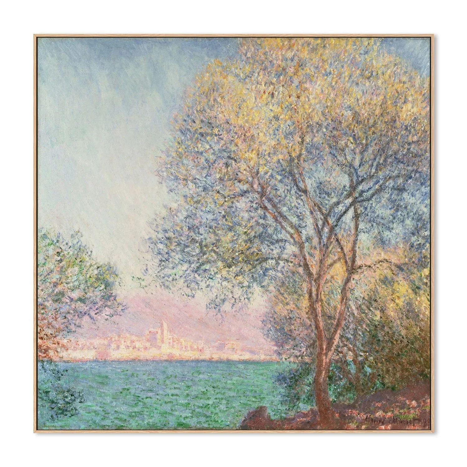 Antibes, in the Morning, 1888 , By Monet