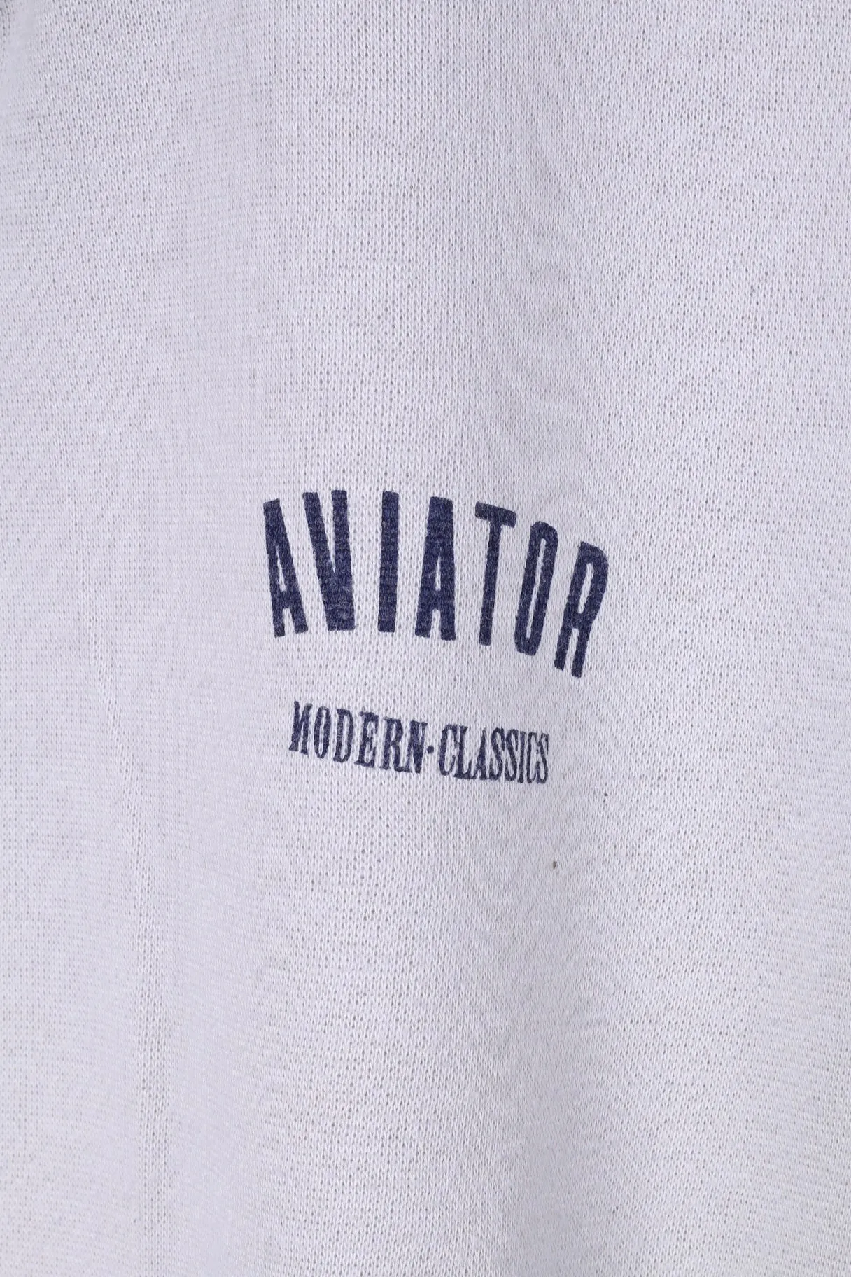 Aviator Mens S Sweatshirt Zip Neck Jumper Modern -Classic Top