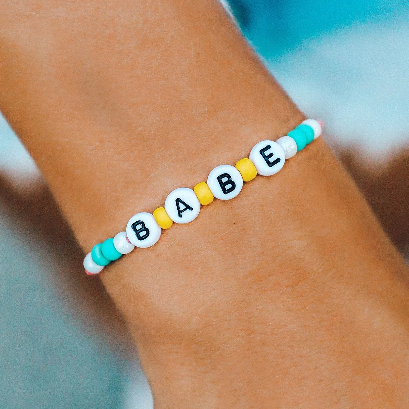 Babe Alphabet Bead Bracelet