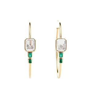 Bala Emerald Hoops