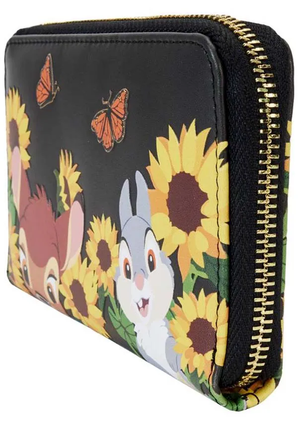 Bambi: Sunflower Friends | ZIP AROUND WALLET