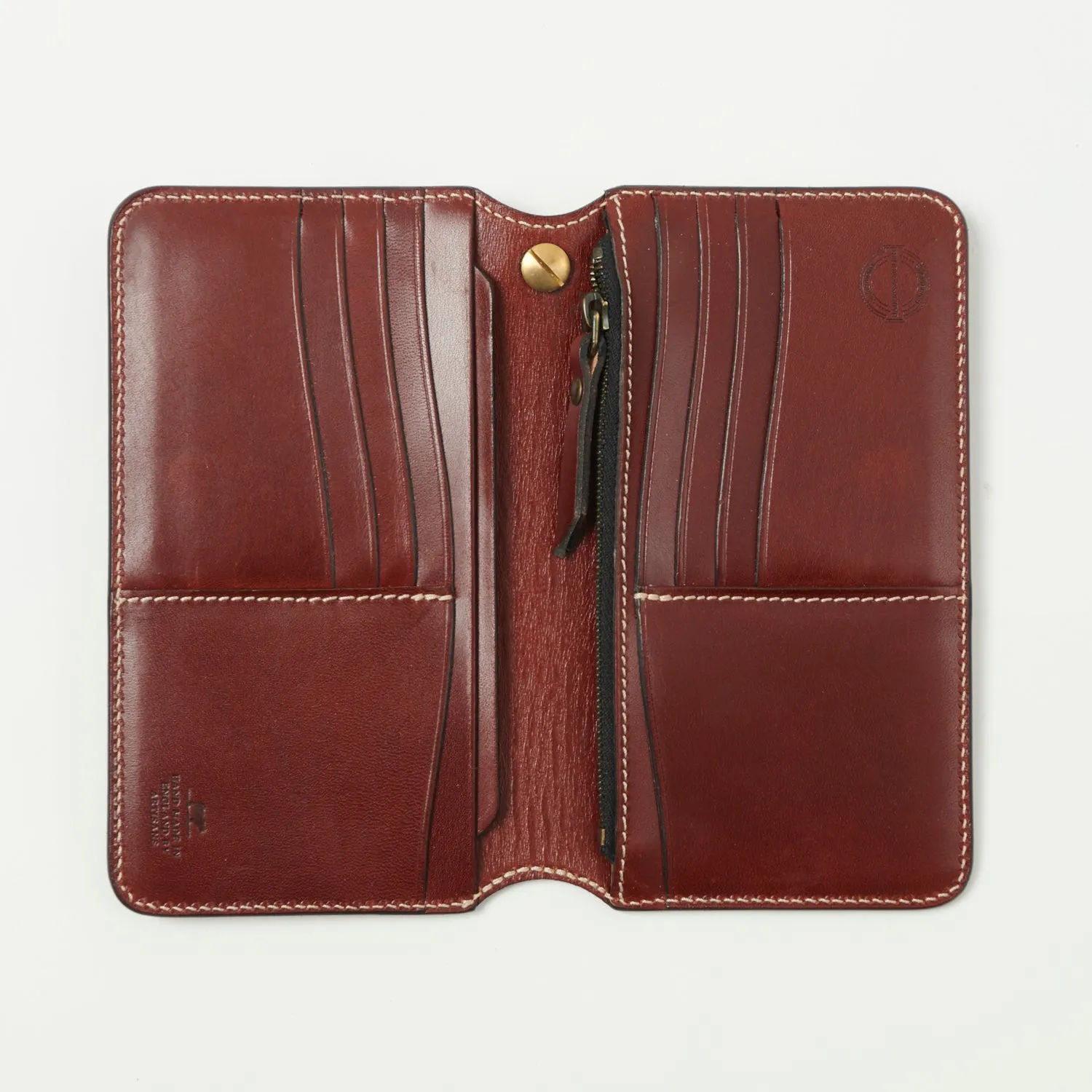 Barnes & Moore 'Roadster' Long Wallet - Tarnsjo Dark Cherry