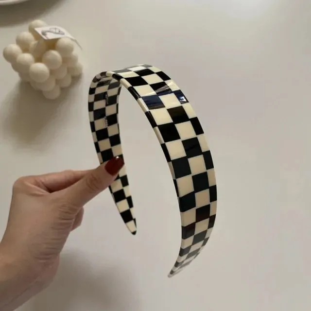 Black White Hair Clips