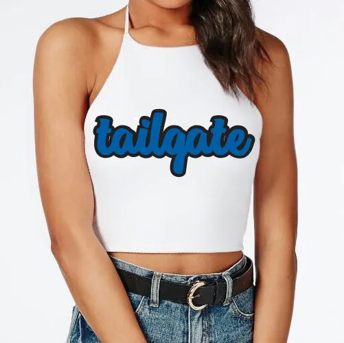 Blue Tailgate Halter Top