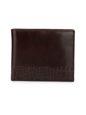 BS-CROCO-1568 BLACK LEATHER WALLETS