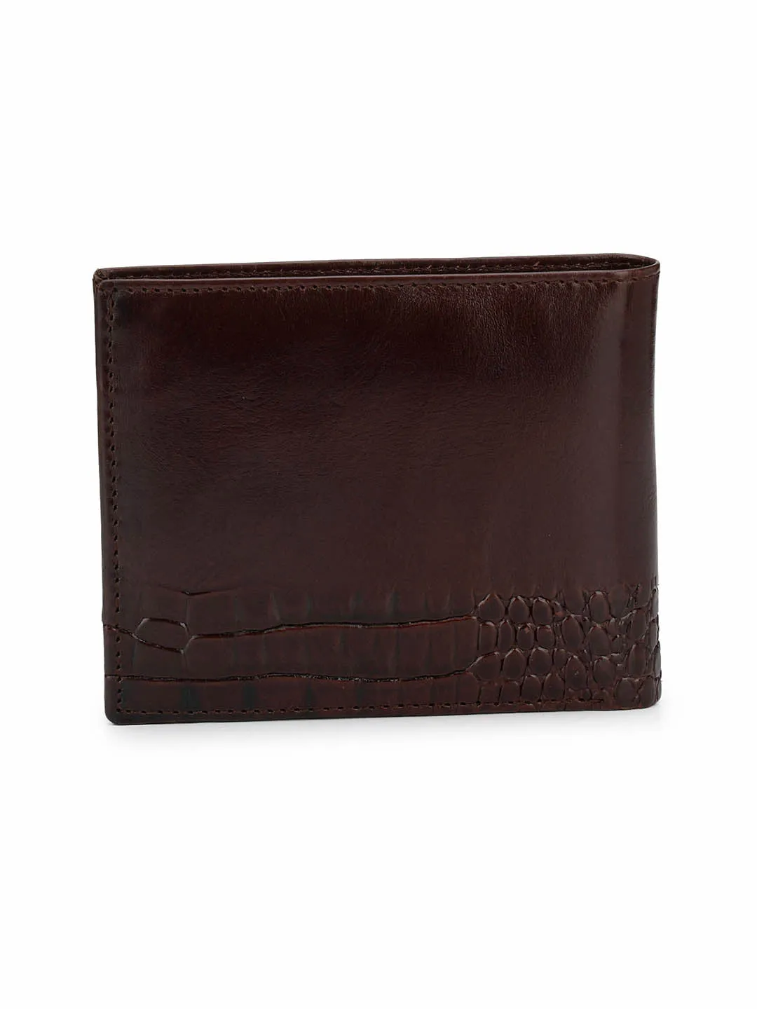 BS-CROCO-1568 BLACK LEATHER WALLETS