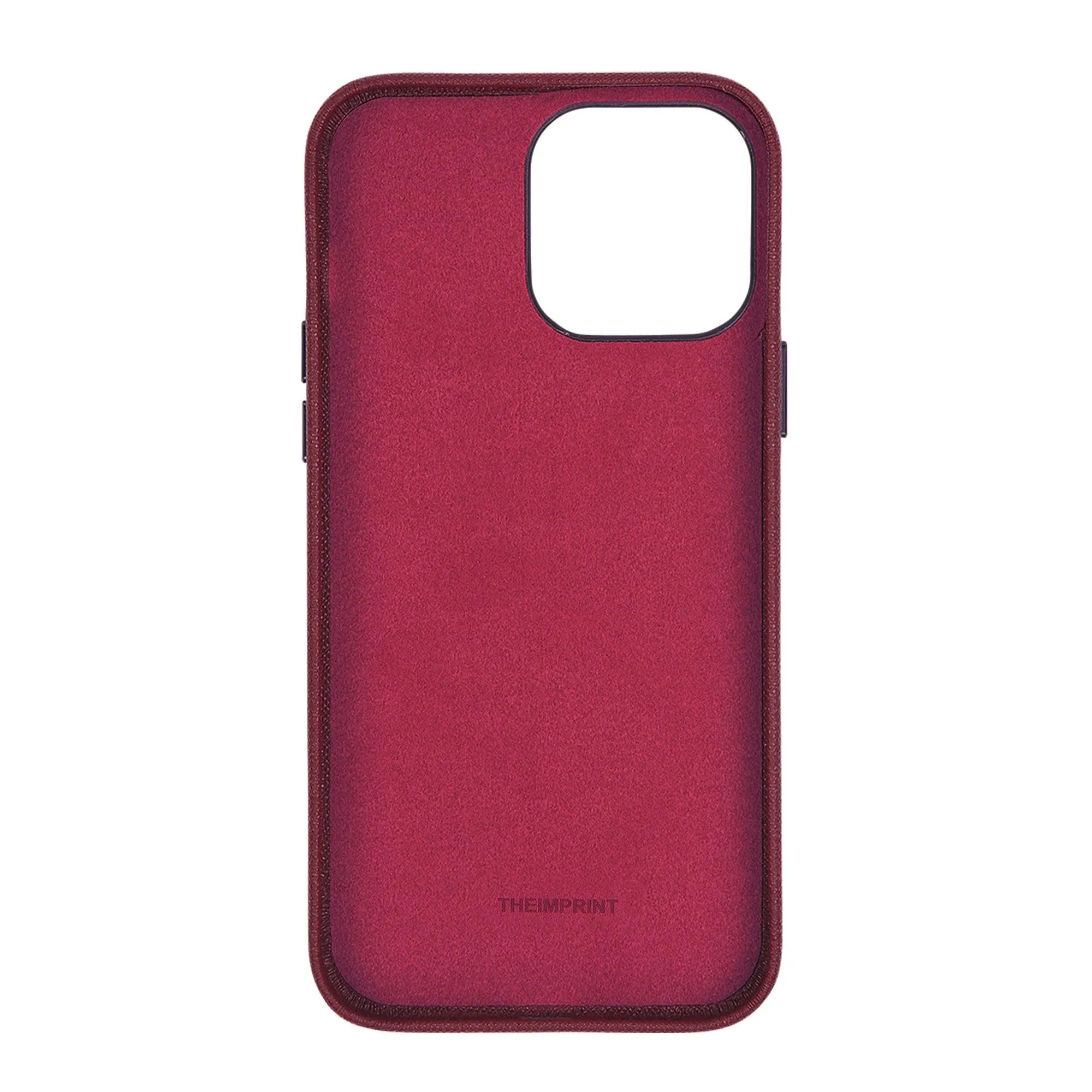 Burgundy - iPhone 15 Series Full Wrap Saffiano Phone Case