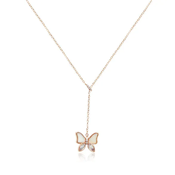 Butterfly Mother of Pearl Necklace