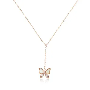 Butterfly Mother of Pearl Necklace