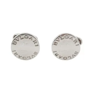 BVLGARI Circa 1990s Sterling Silver Cufflinks