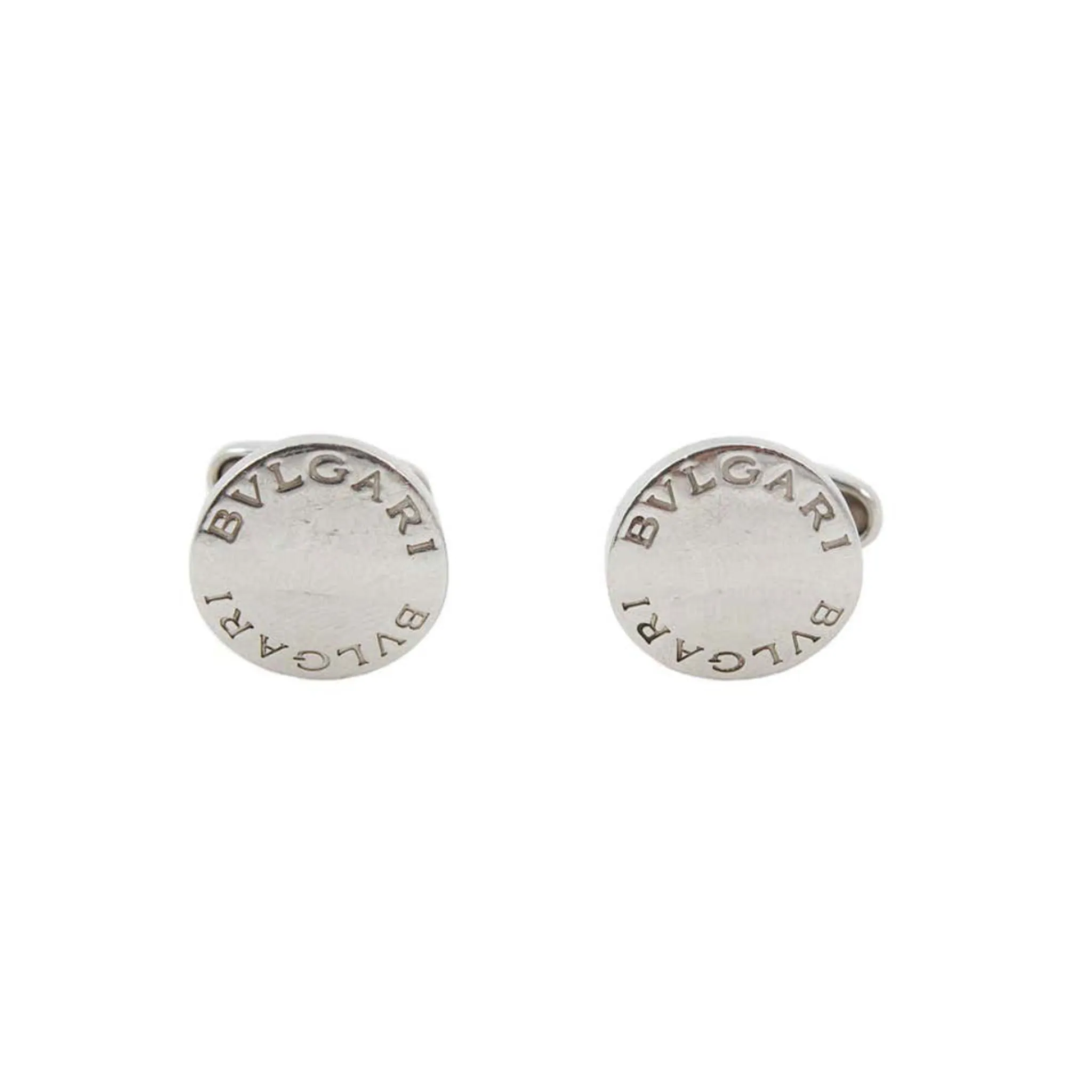 BVLGARI Circa 1990s Sterling Silver Cufflinks