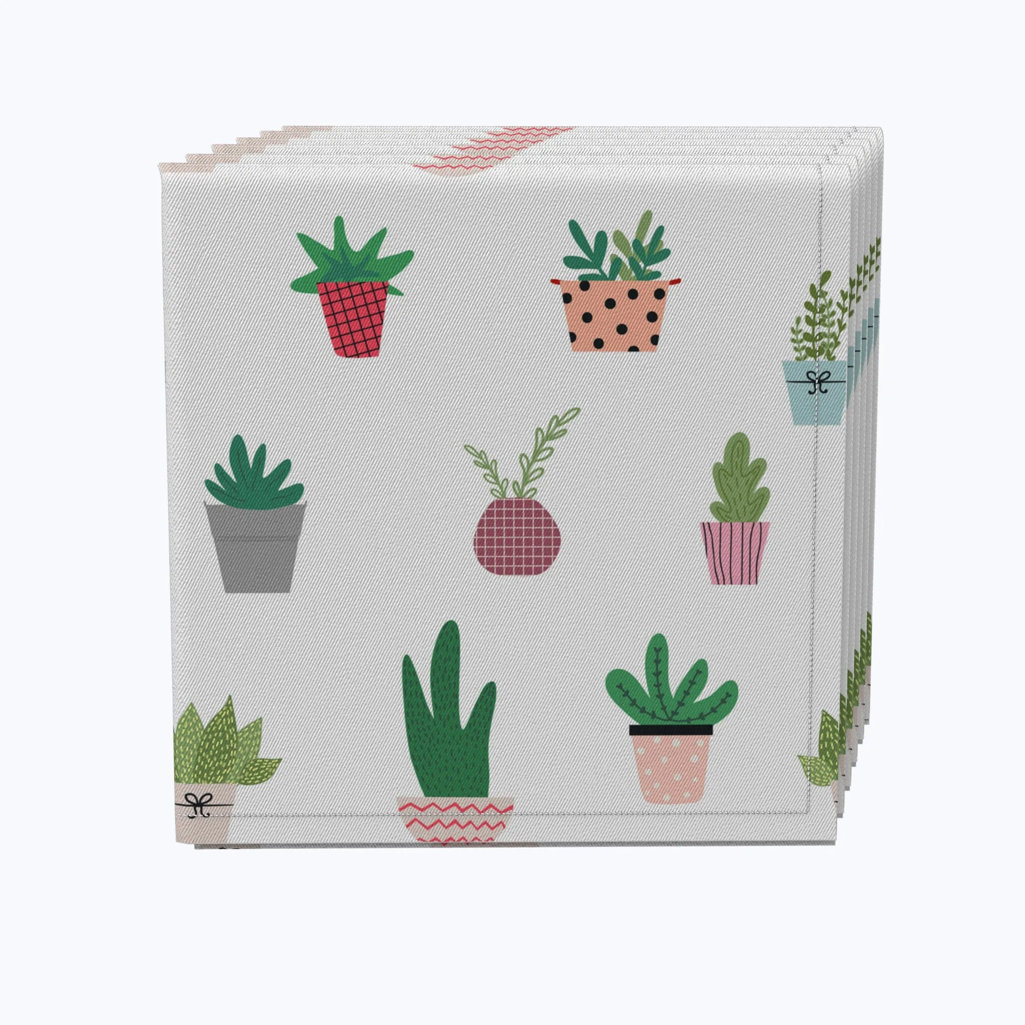 Cartoon Succulents Napkins