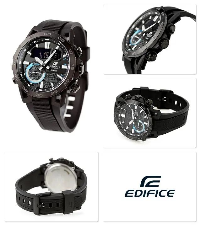 Casio Edifice Mens Stainless Steel Watch with Mobile Link| ECB-40PB-1ADF