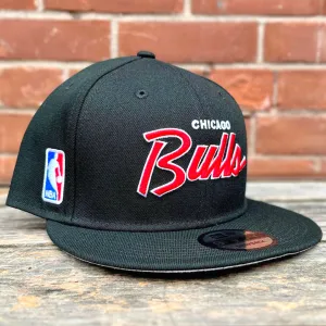 Chicago Bulls NBA Script 9Fifty Snapback (Black)