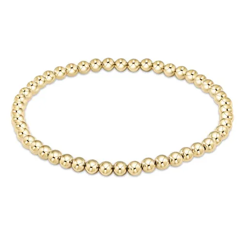 Classic gold 4mm bead bracelet