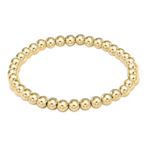 Classic gold 5mm bead bracelet