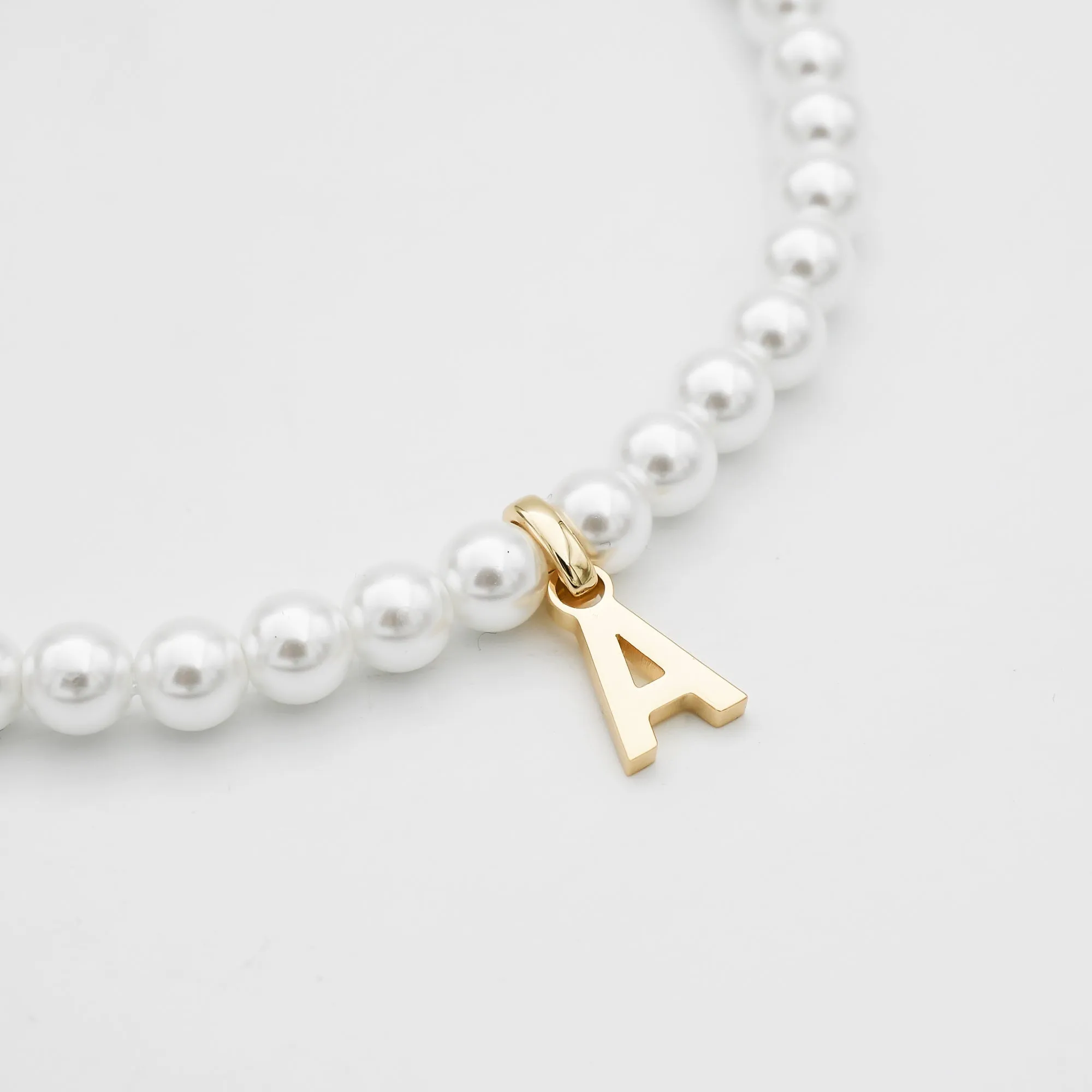 Classic Pearl Initial Necklace