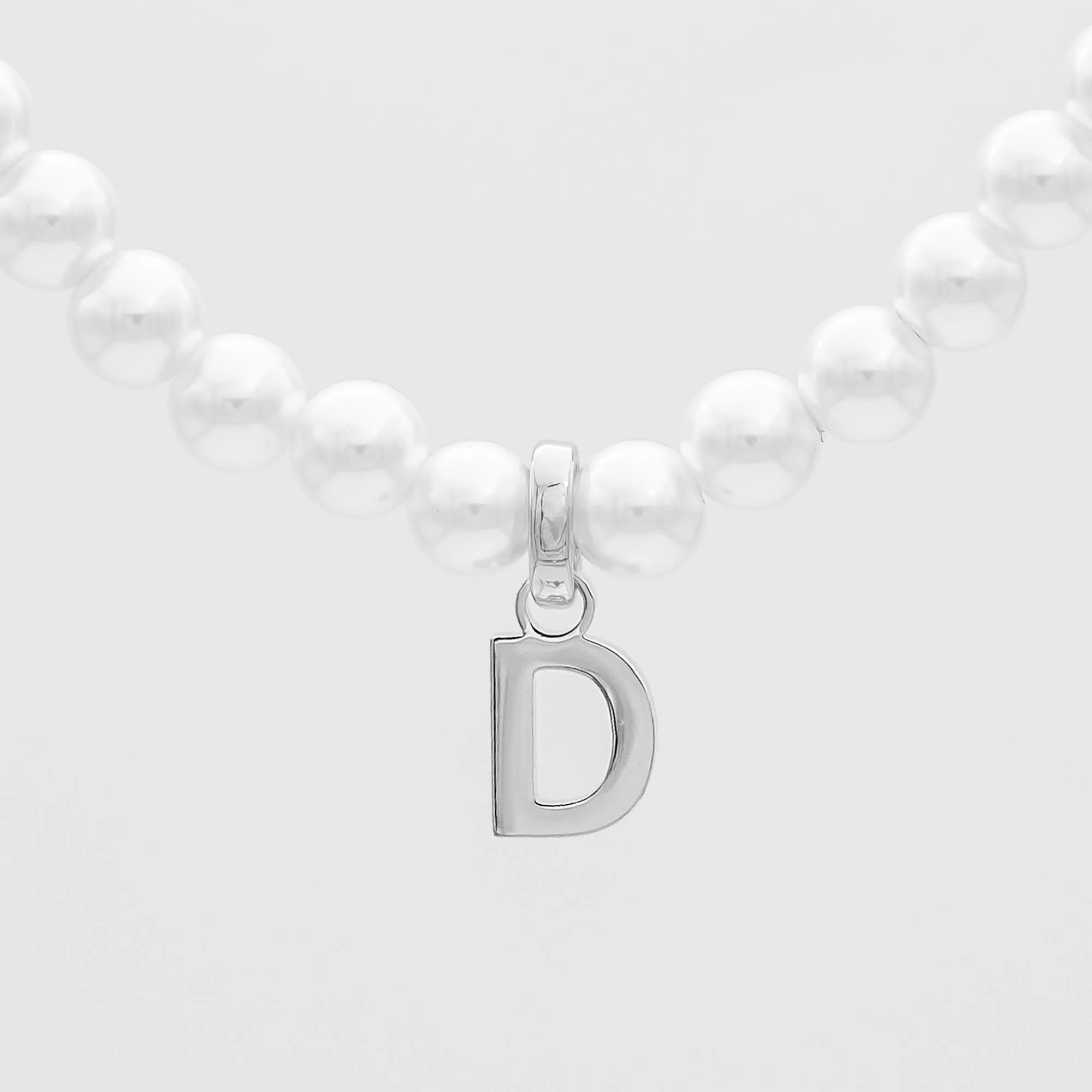 Classic Pearl Initial Necklace