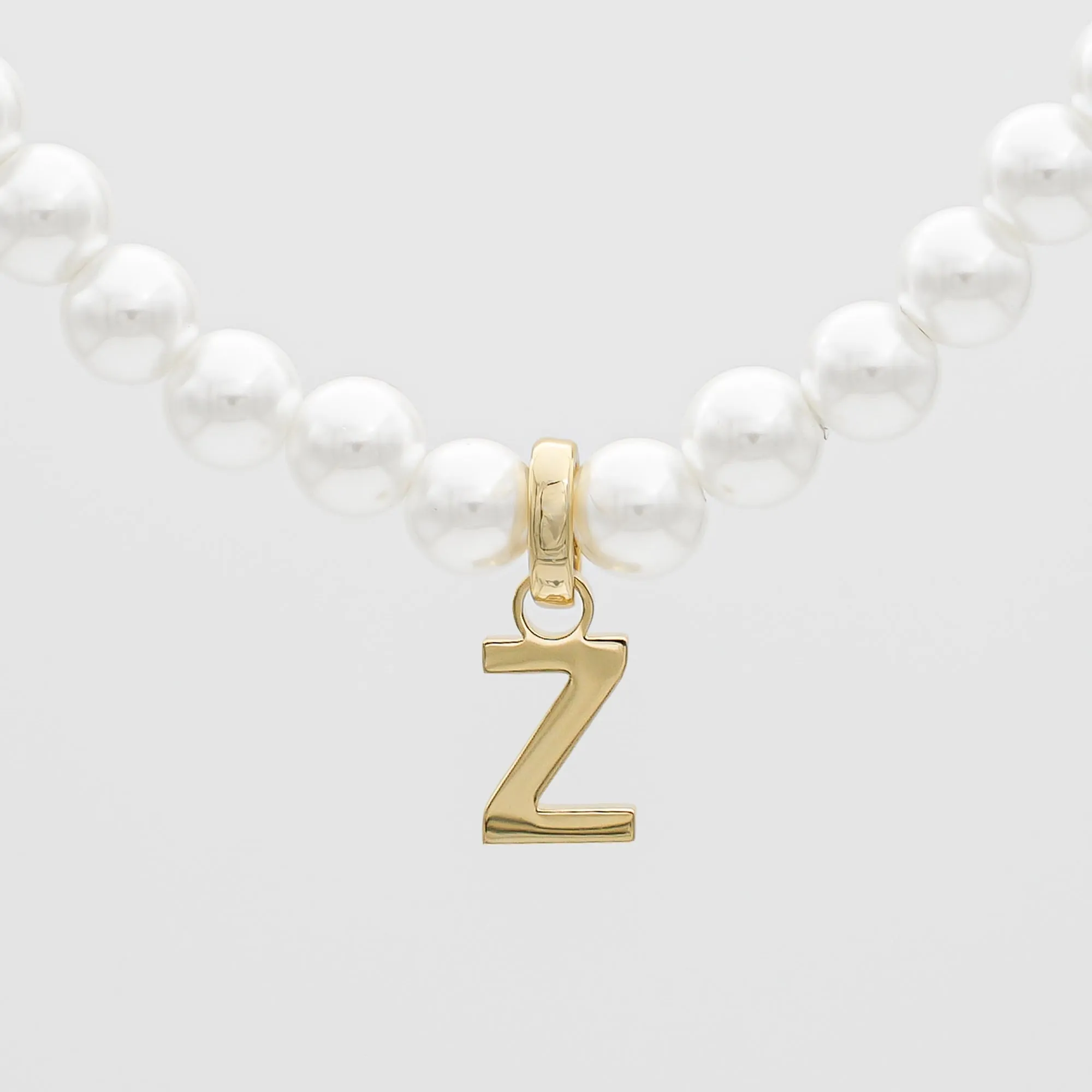 Classic Pearl Initial Necklace