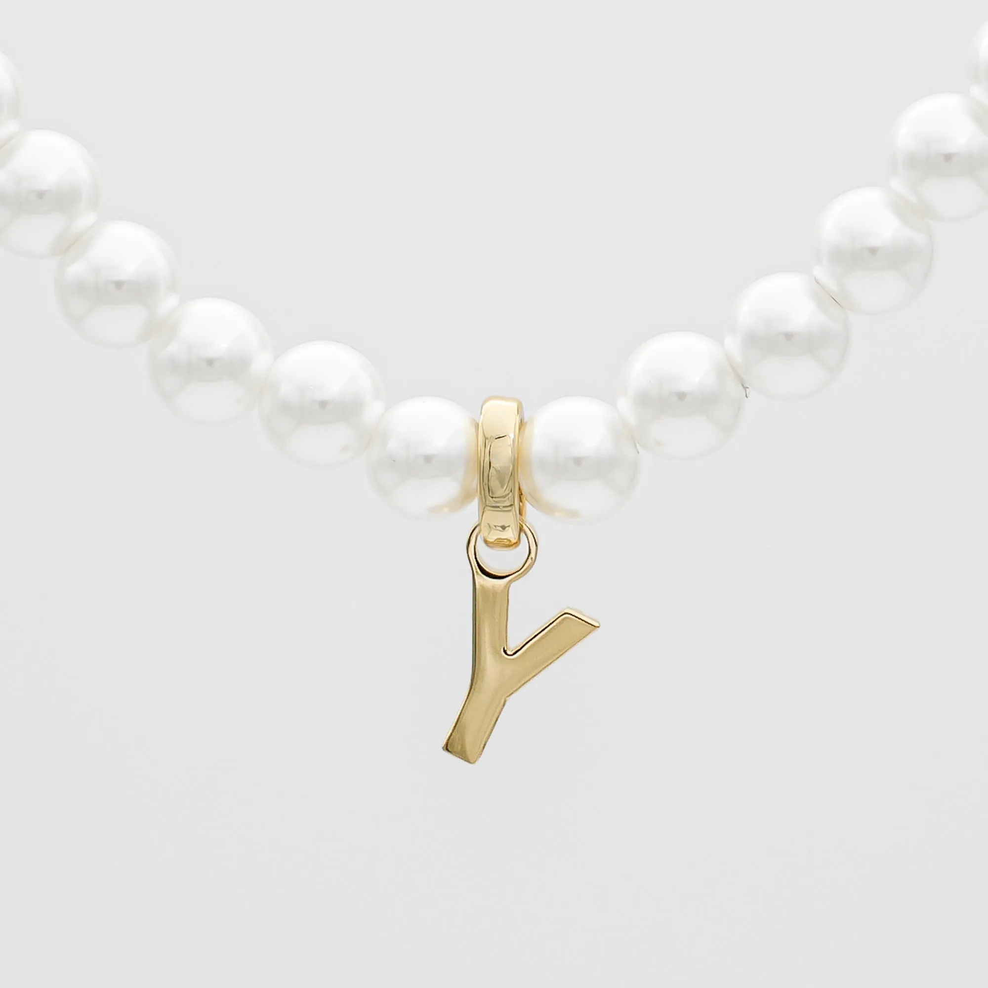 Classic Pearl Initial Necklace