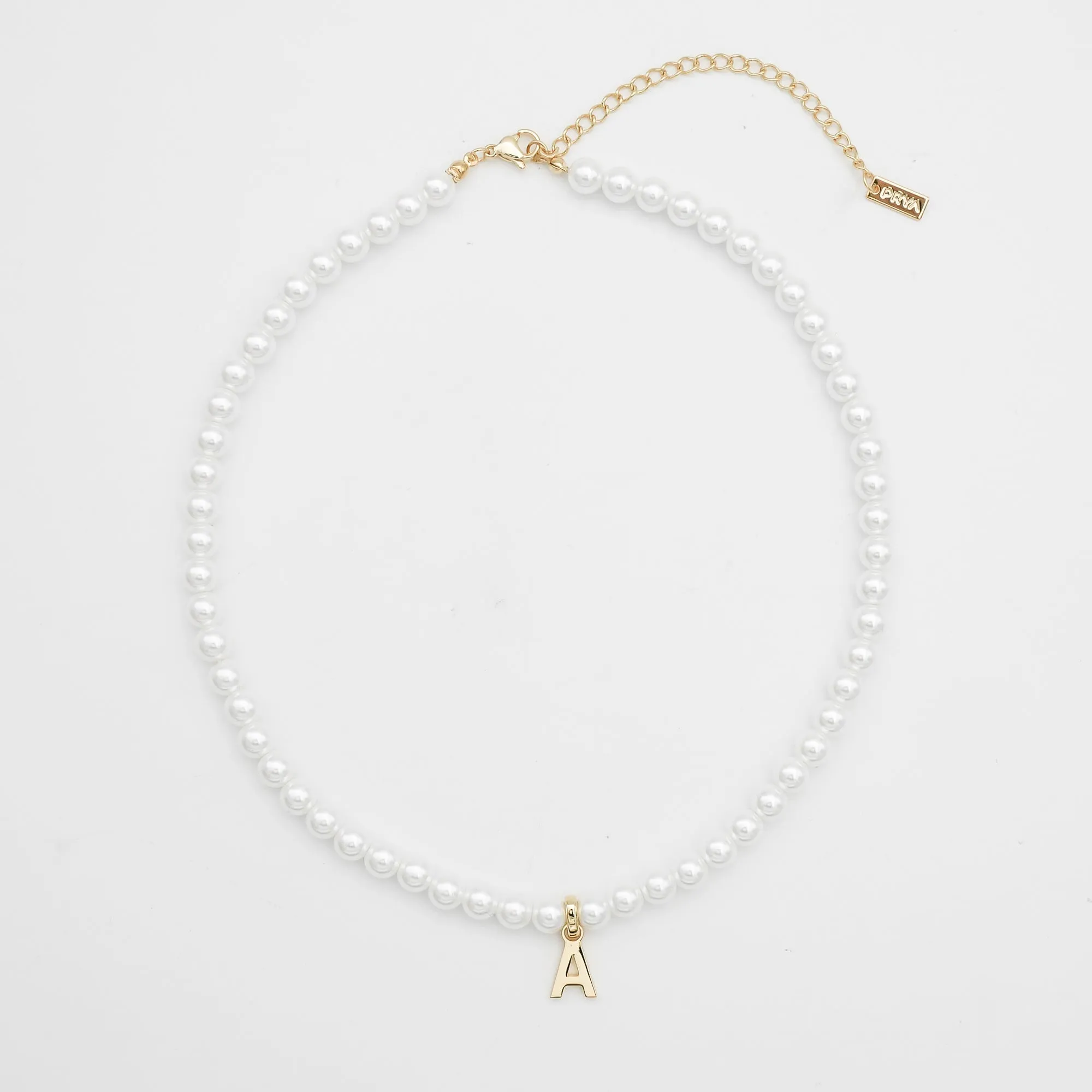 Classic Pearl Initial Necklace