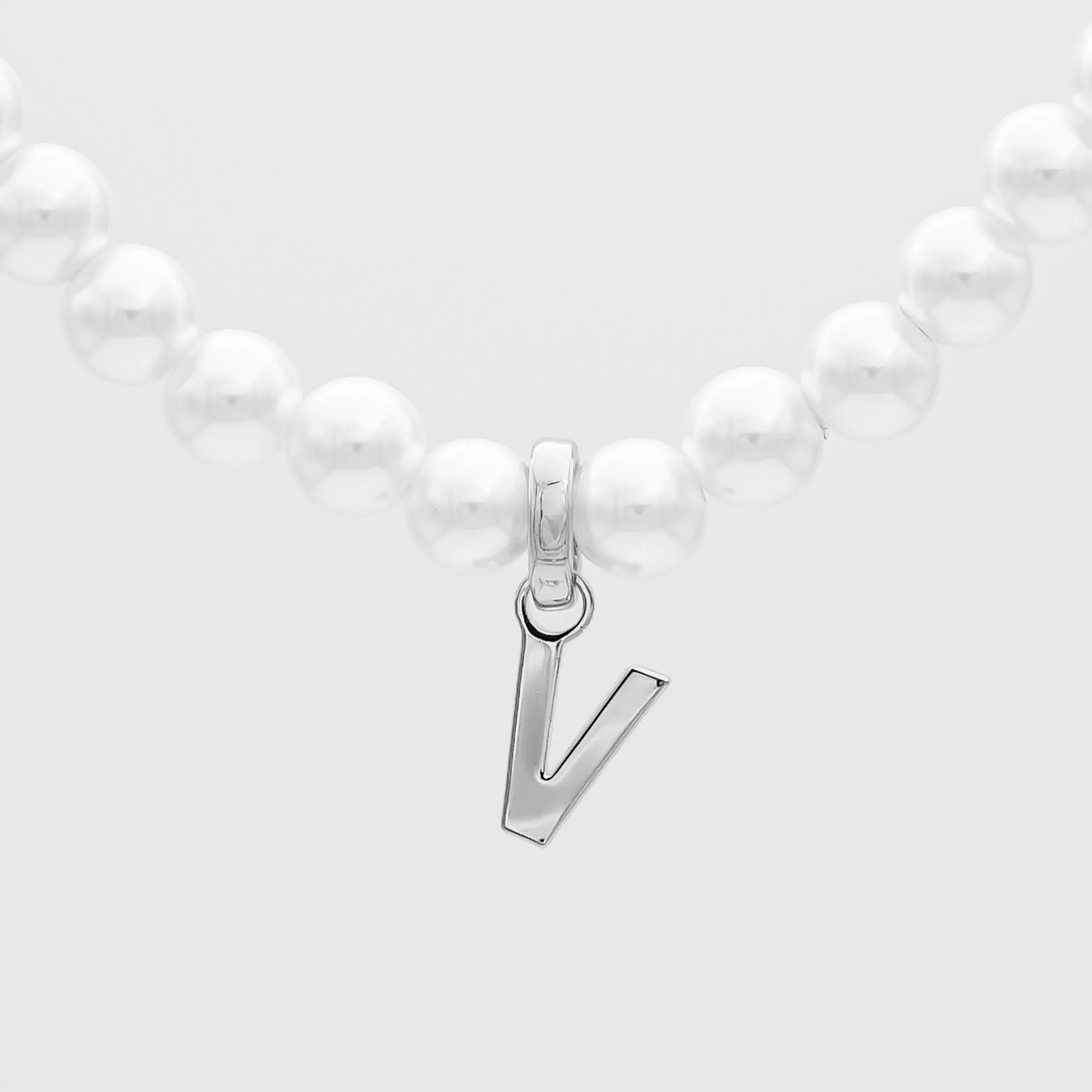 Classic Pearl Initial Necklace