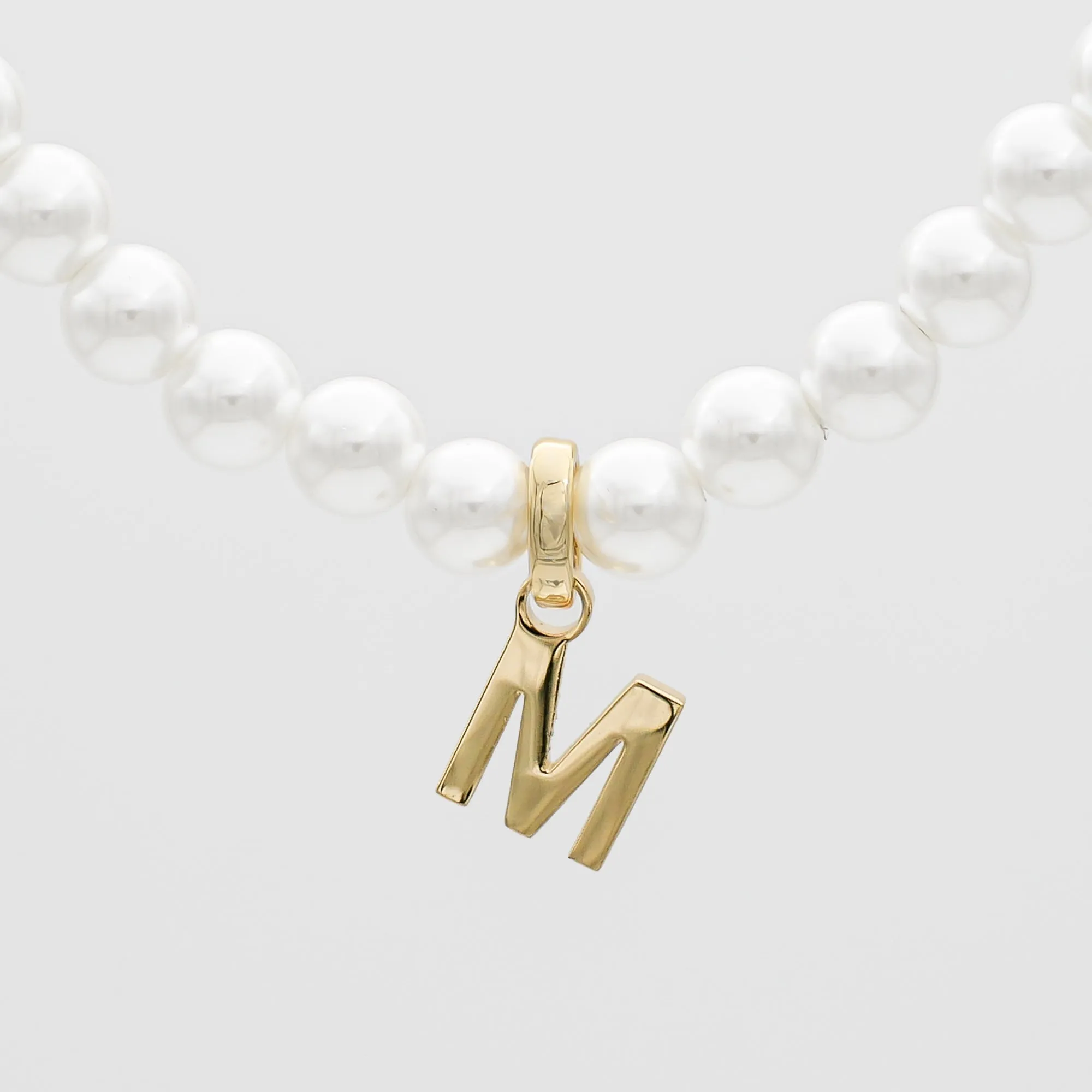 Classic Pearl Initial Necklace