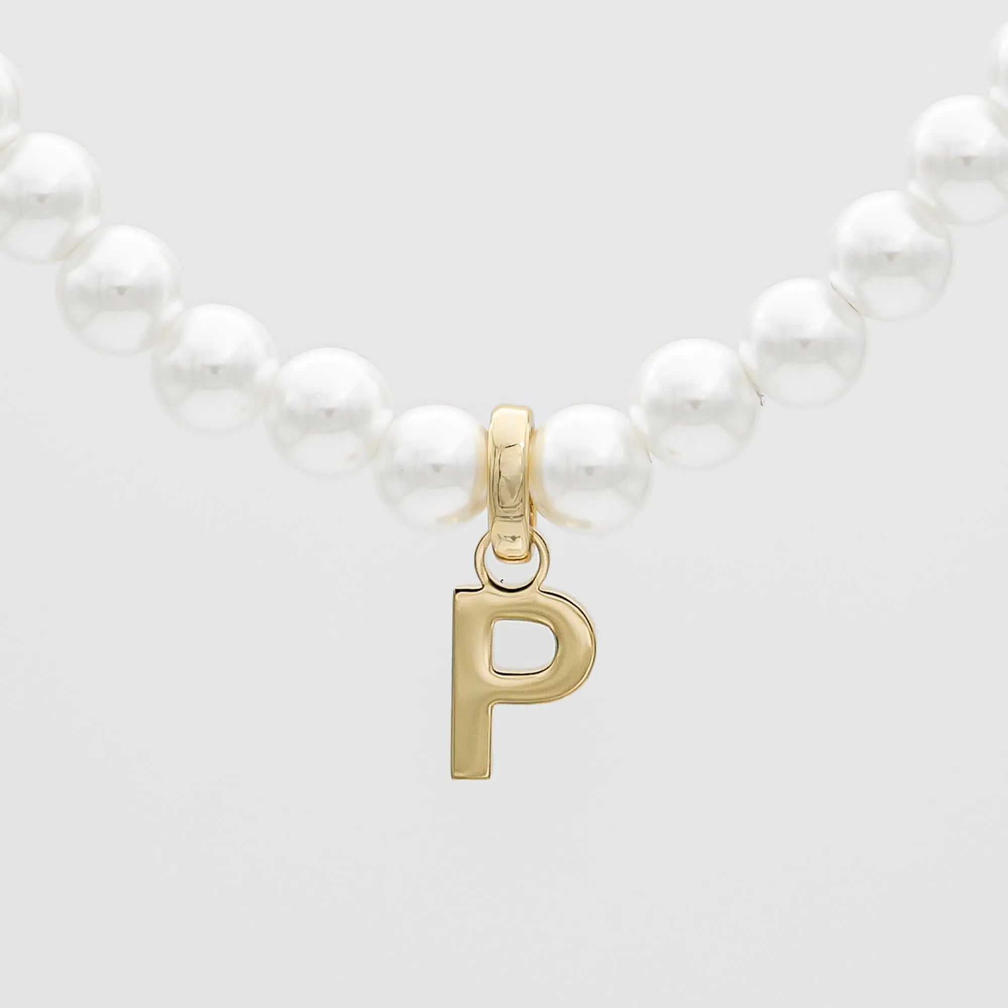 Classic Pearl Initial Necklace