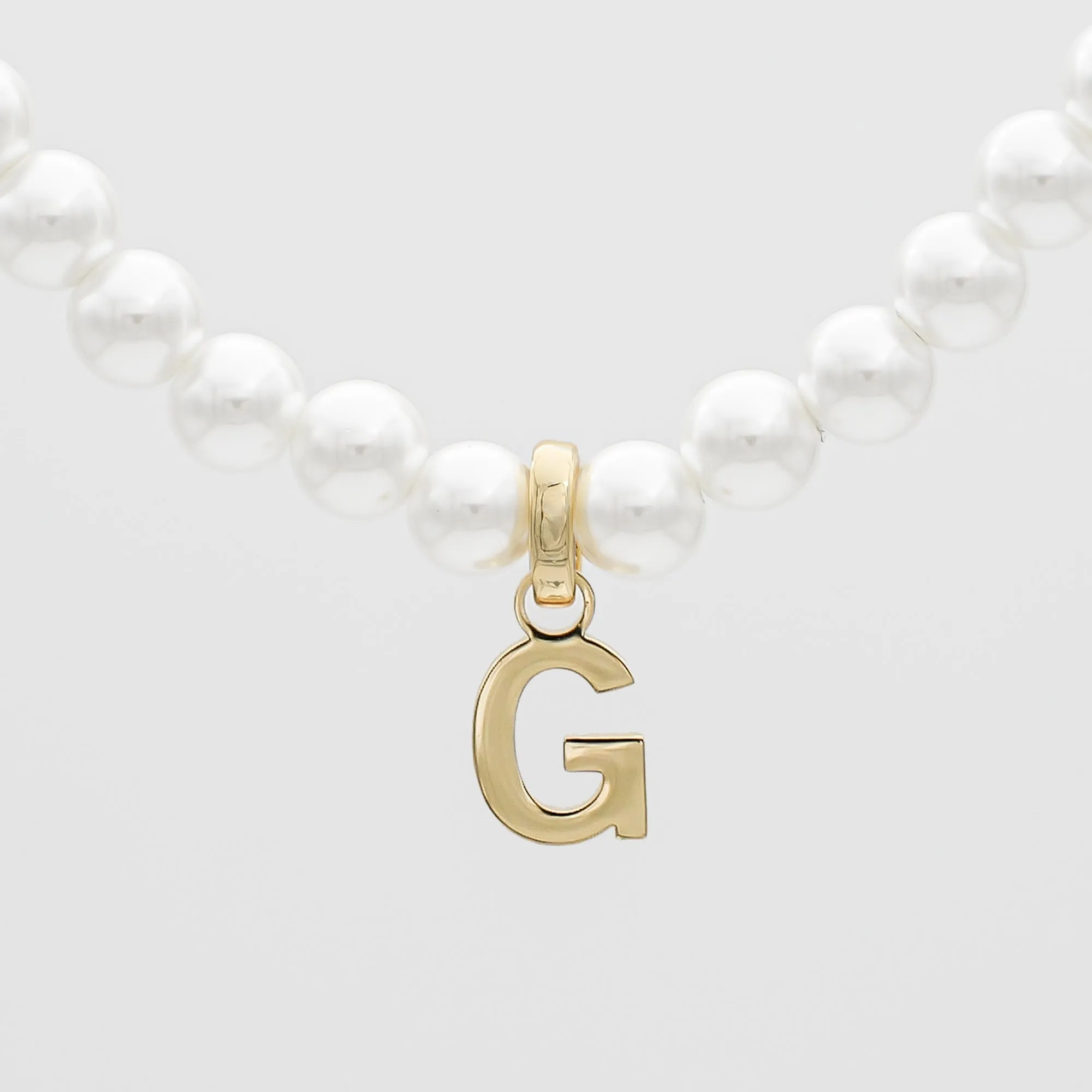 Classic Pearl Initial Necklace