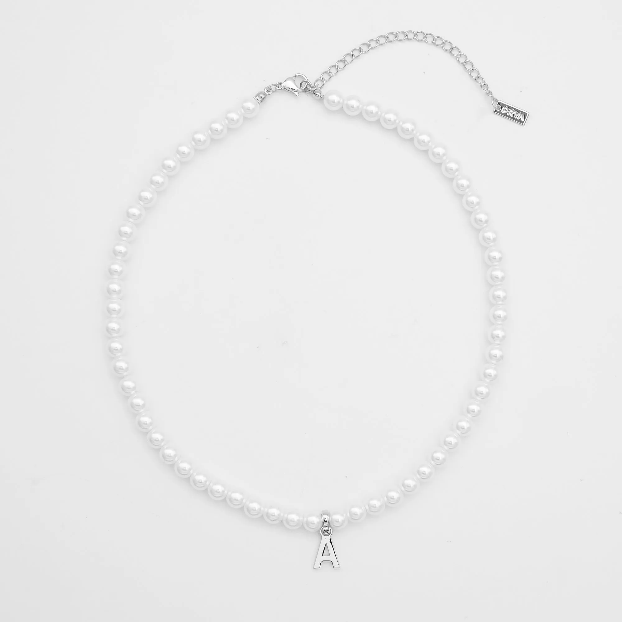 Classic Pearl Initial Necklace