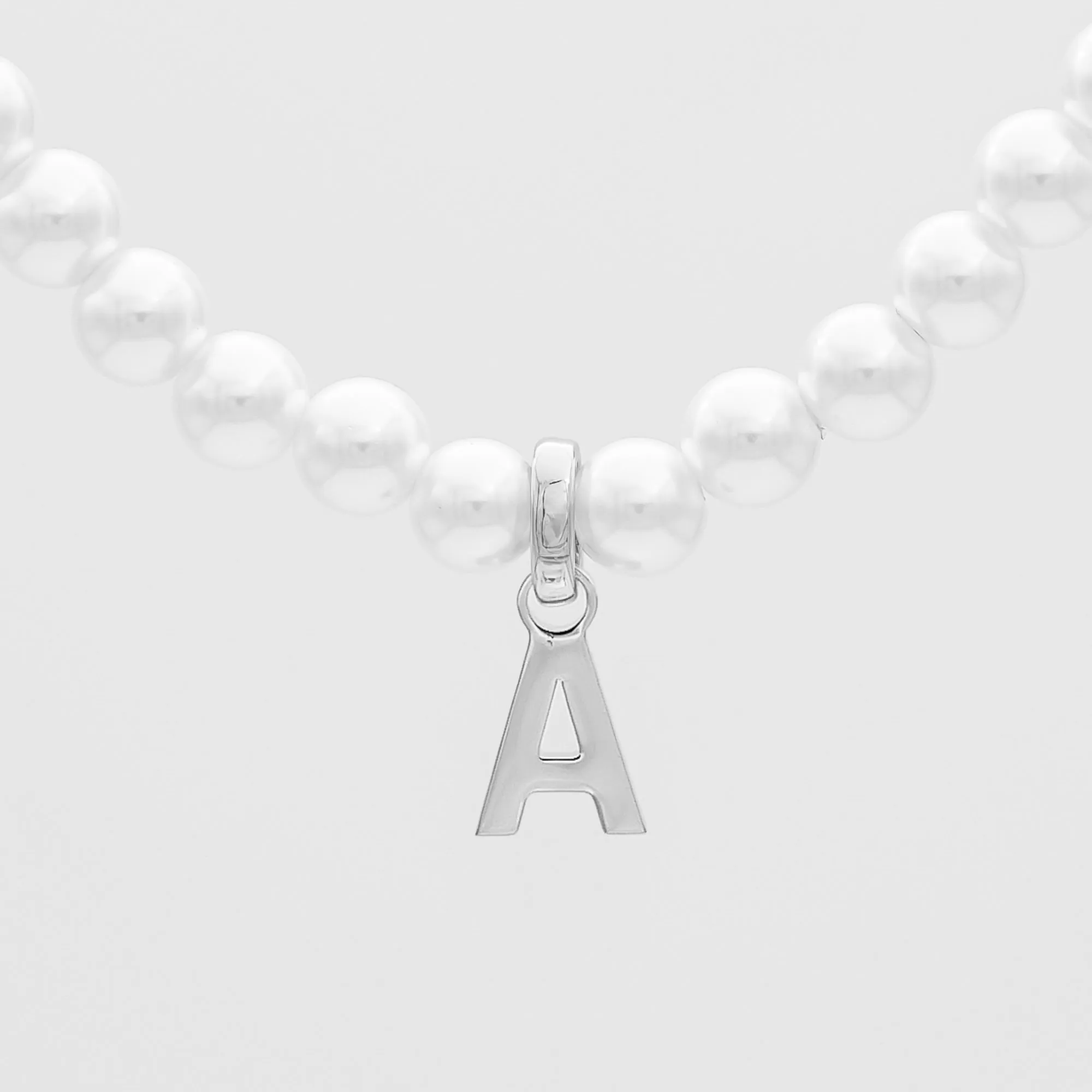 Classic Pearl Initial Necklace