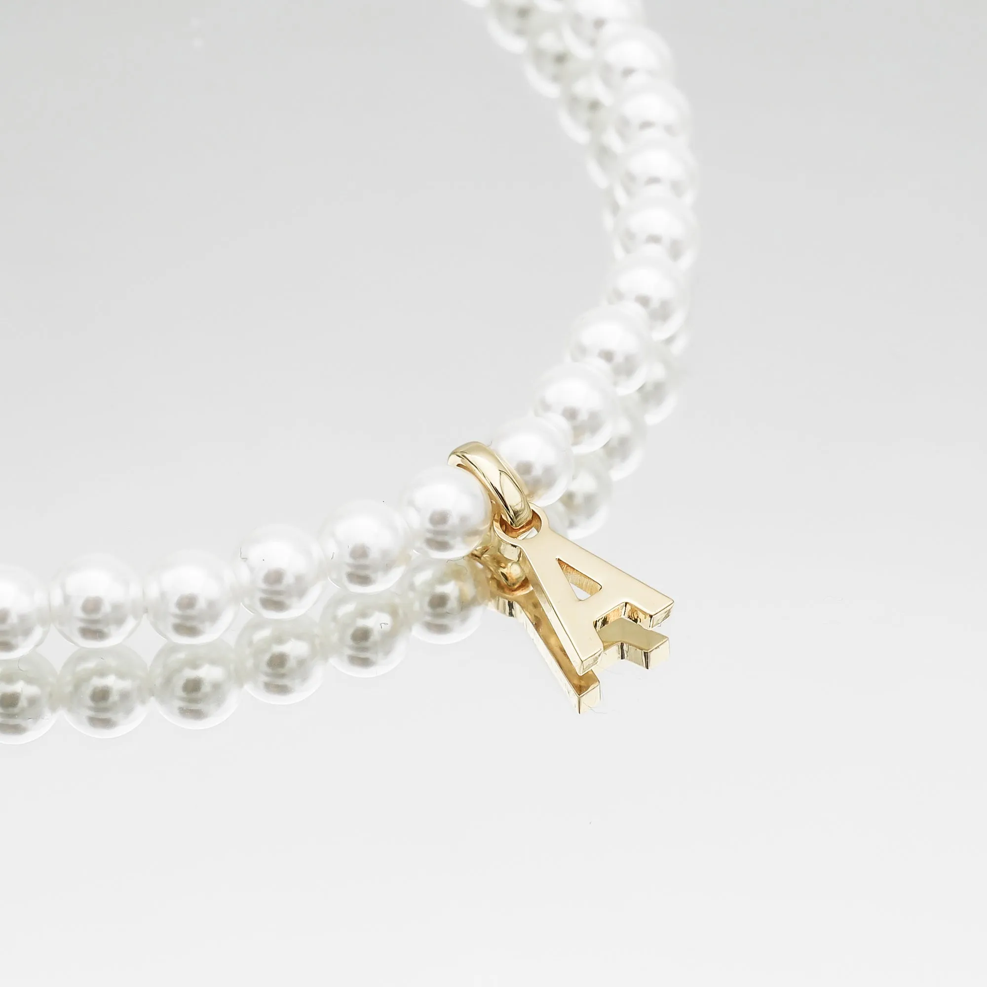 Classic Pearl Initial Necklace