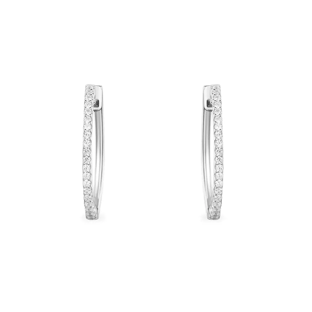 Dainty Hoop Earrings - Silver