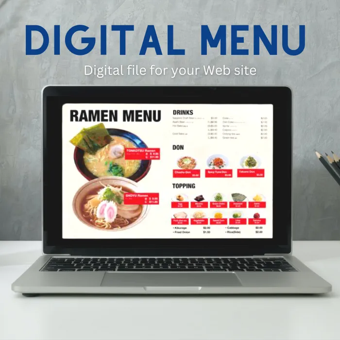 Digital menus