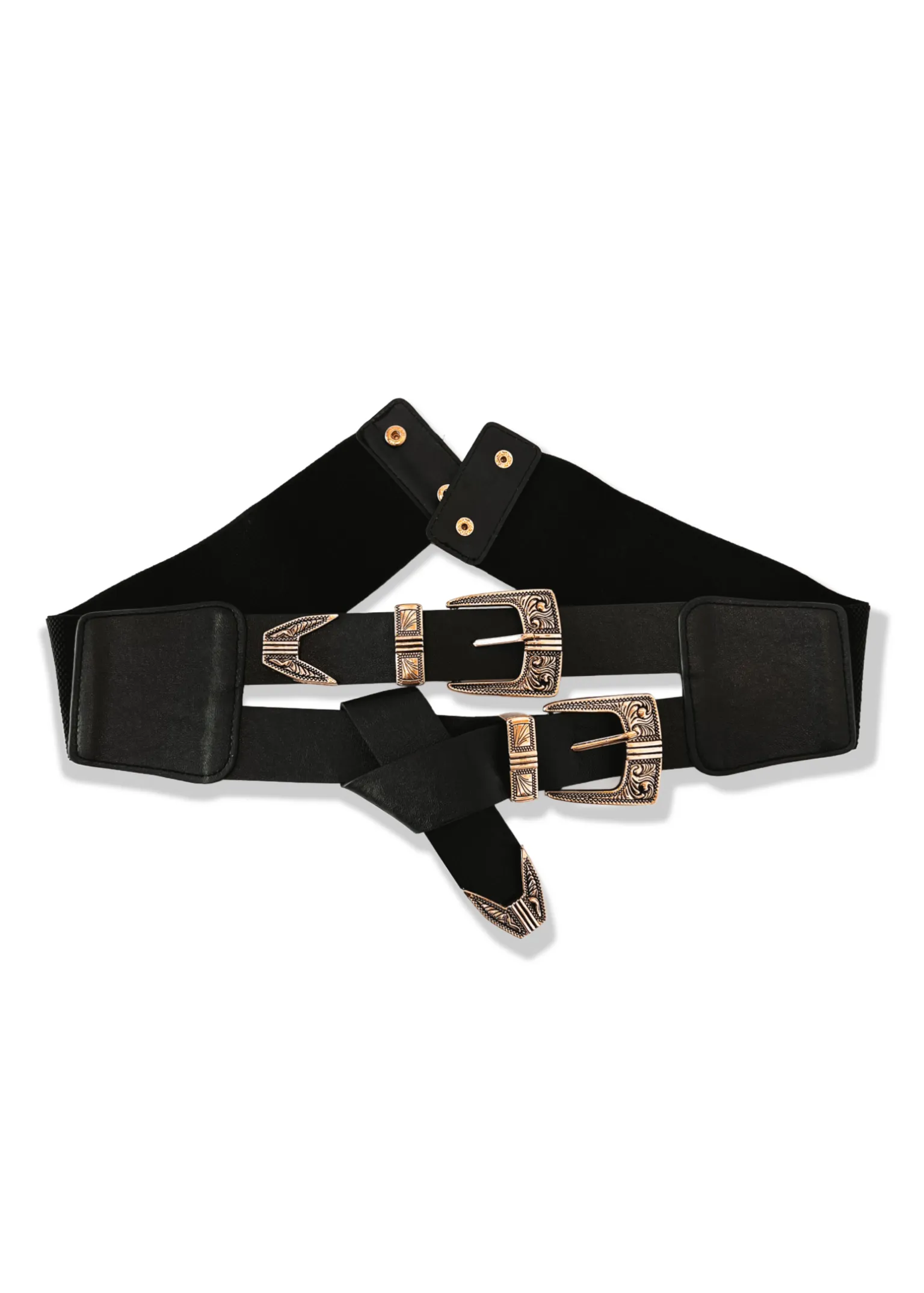 DOUBLE BUCKLE BAND BELT