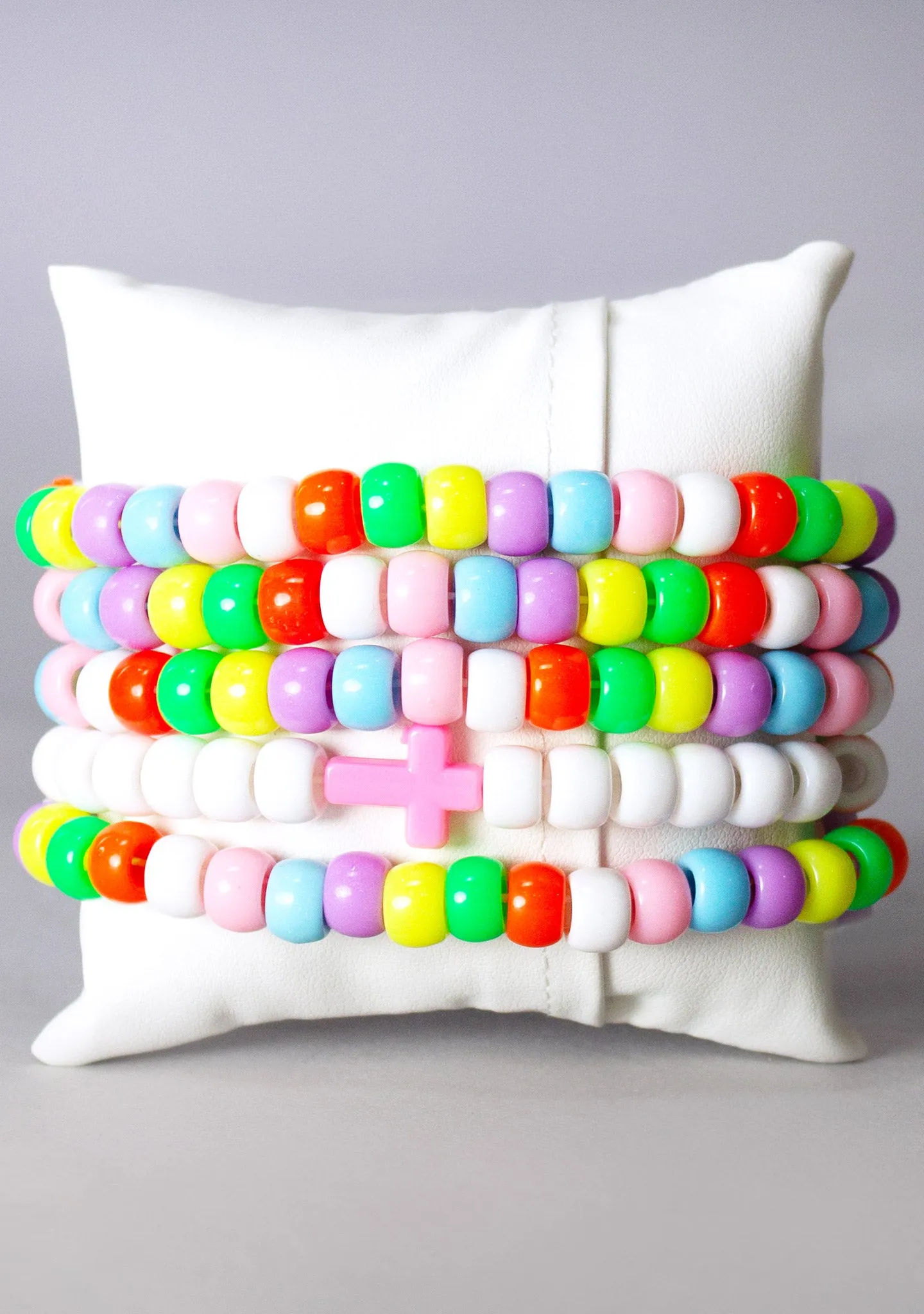 Dream High 5PC Stacked Rave Kandi Bracelet