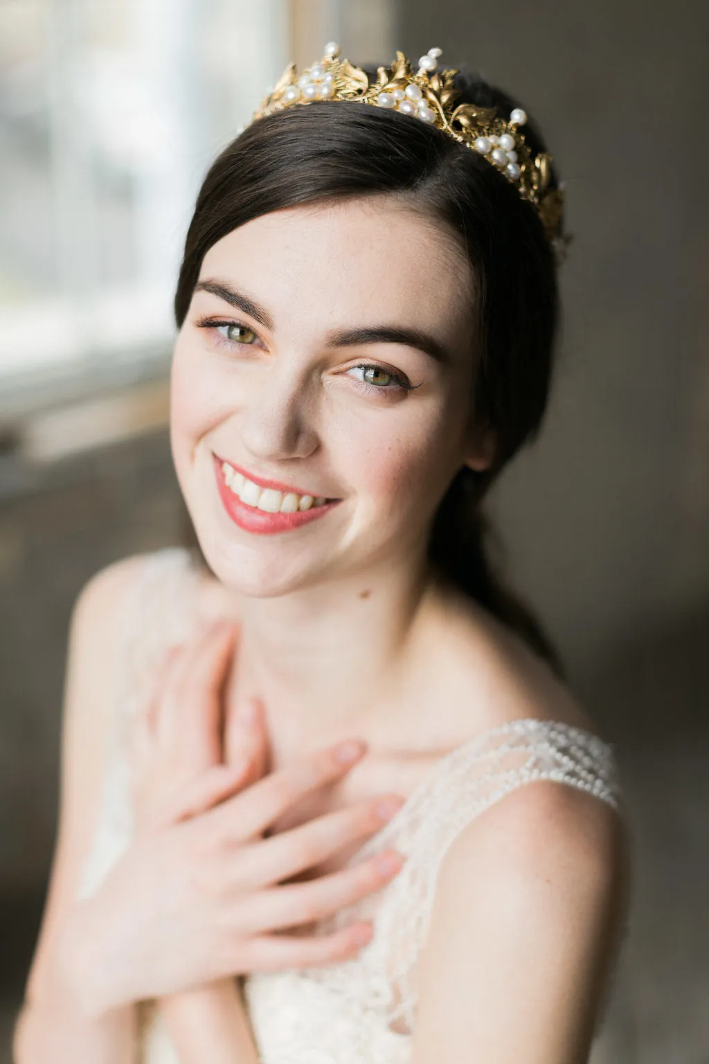 ELEANOR | Gold Bridal Crown