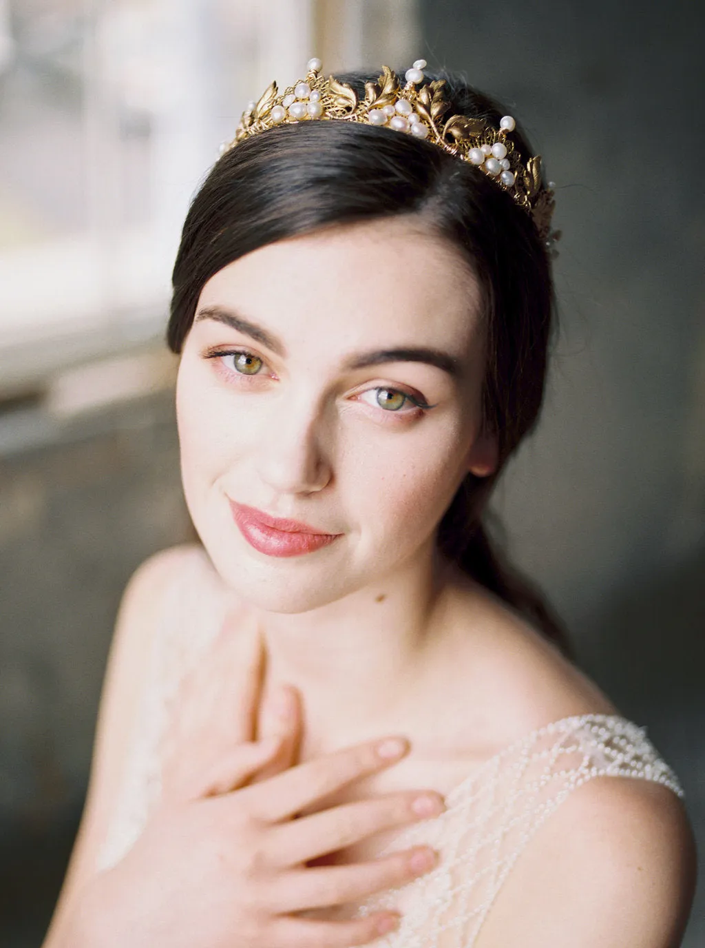 ELEANOR | Gold Bridal Crown