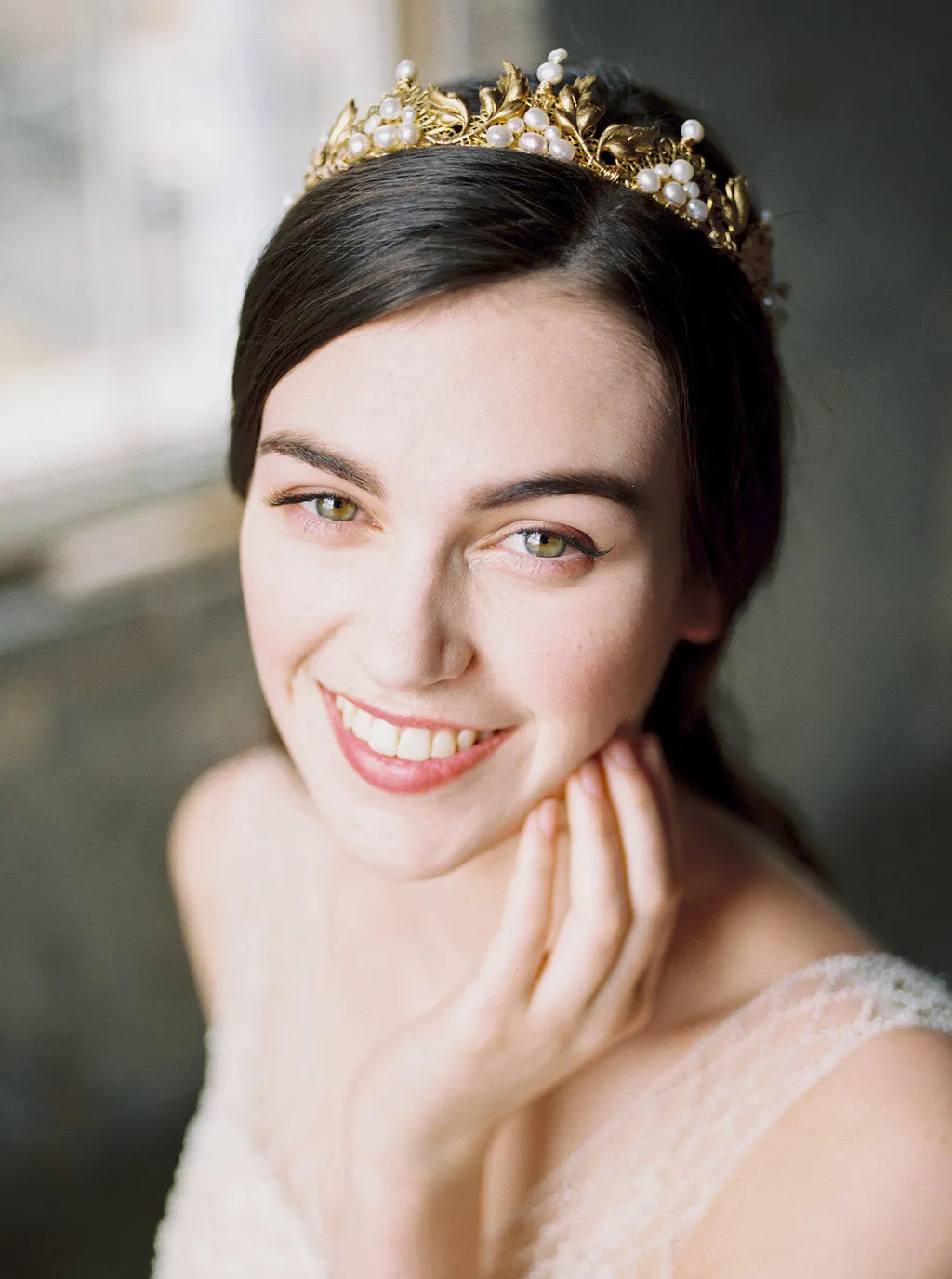 ELEANOR | Gold Bridal Crown