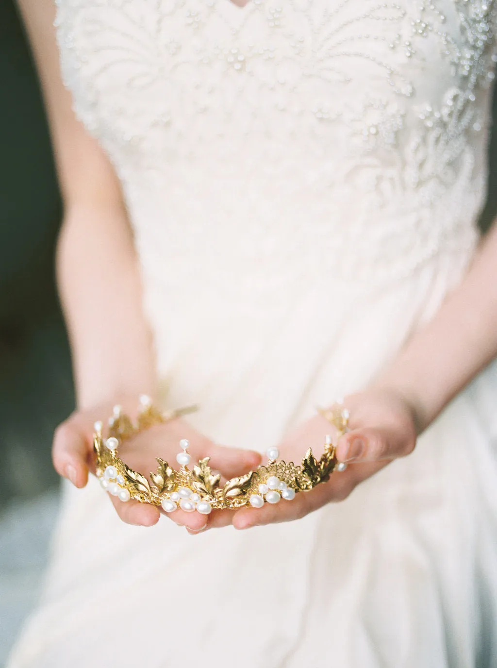 ELEANOR | Gold Bridal Crown