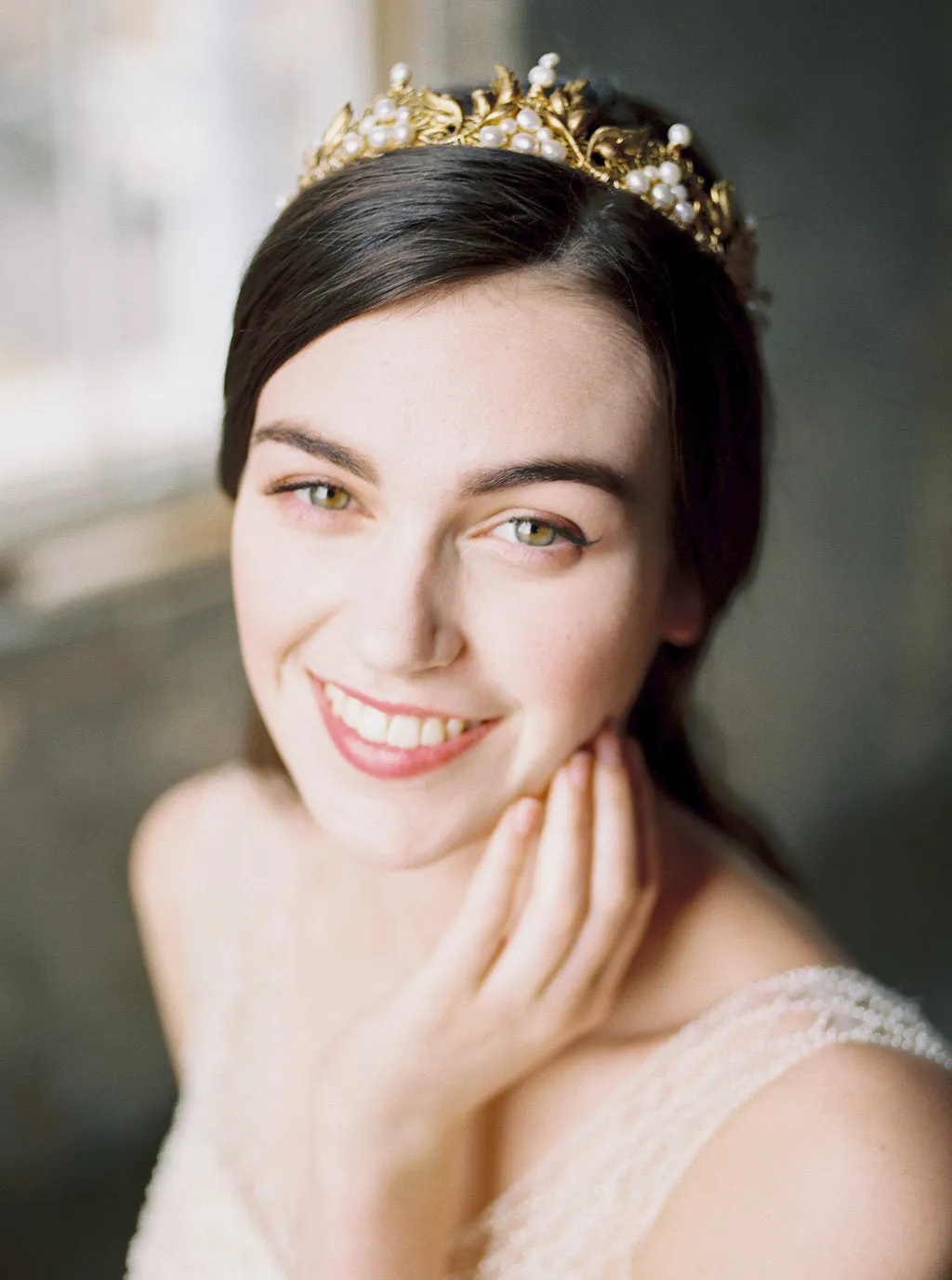 ELEANOR | Gold Bridal Crown