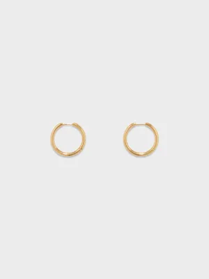 Elona Medium 18kt Gold-Plated Hoop Earrings