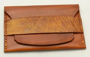 Flap fold Wallet | tan | calf