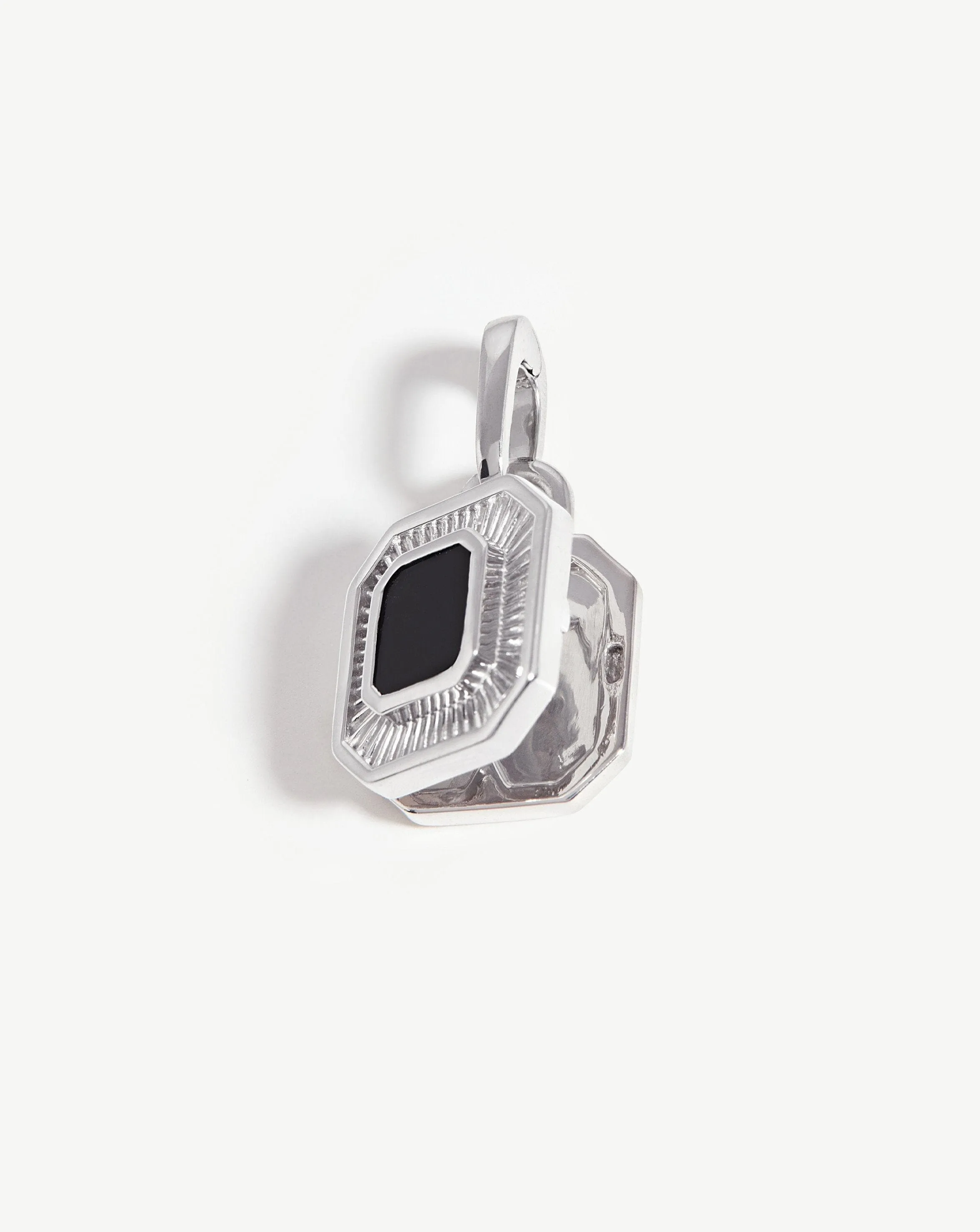 Fused Octagon Clip-On Locket