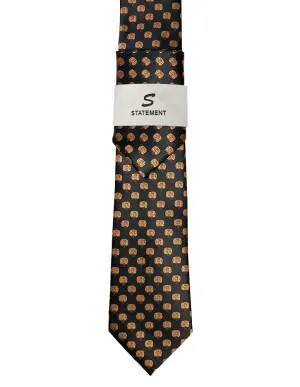 GOLD DOT 2 PC TIE & HANKIE SET