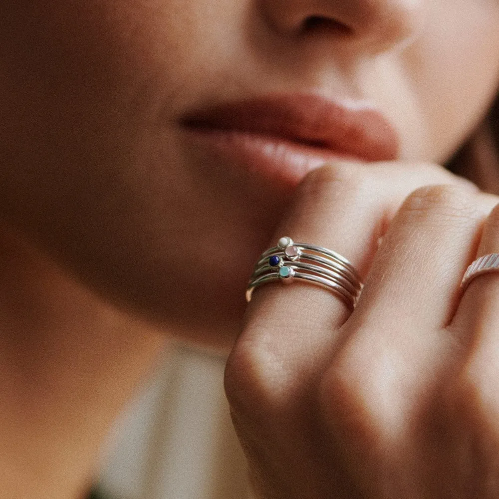 Healing Stone Ring Sterling Silver